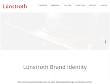 Tablet Screenshot of luenstroth-corporate-identity.com
